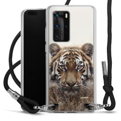 New Carry Case Transparent Stoff schwarz/silber