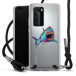 New Carry Case Transparent Stoff schwarz/silber