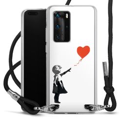 New Carry Case Transparent Stoff schwarz/silber