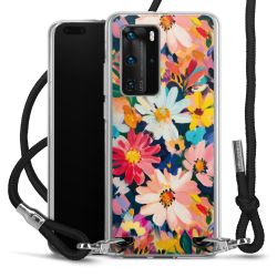 New Carry Case Transparent Stoff schwarz/silber