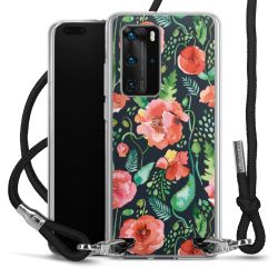 New Carry Case Transparent Stoff schwarz/silber