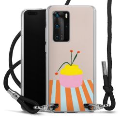 New Carry Case Transparent Stoff schwarz/silber