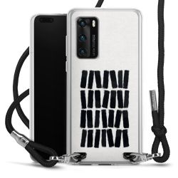 New Carry Case Transparent Stoff schwarz/silber