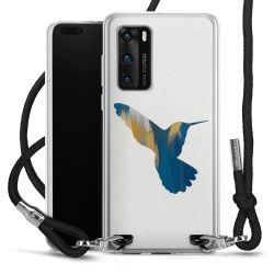 New Carry Case Transparent Stoff schwarz/silber