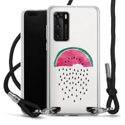 New Carry Case Transparent Stoff schwarz/silber