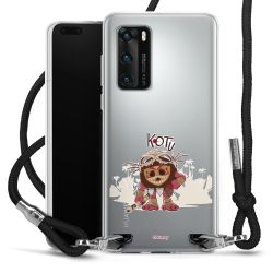 New Carry Case Transparent Stoff schwarz/silber