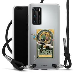 New Carry Case Transparent Stoff schwarz/silber