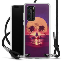 New Carry Case Transparent Stoff schwarz/silber