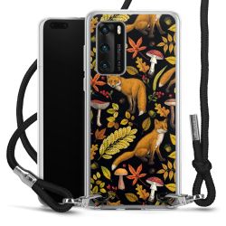 New Carry Case Transparent Stoff schwarz/silber