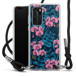 New Carry Case Transparent Stoff schwarz/silber