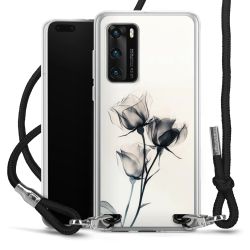 New Carry Case Transparent Stoff schwarz/silber