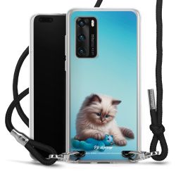 New Carry Case Transparent Stoff schwarz/silber