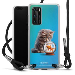 New Carry Case Transparent Stoff schwarz/silber