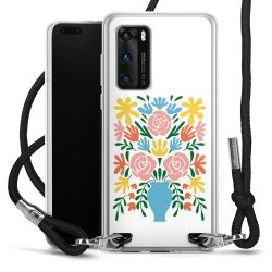 New Carry Case Transparent Stoff schwarz/silber