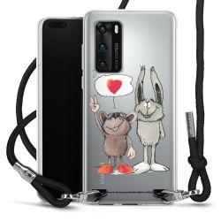 New Carry Case Transparent Stoff schwarz/silber