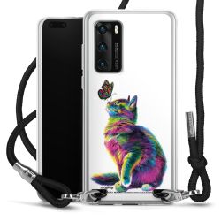 New Carry Case Transparent Stoff schwarz/silber