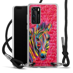 New Carry Case Transparent Stoff schwarz/silber