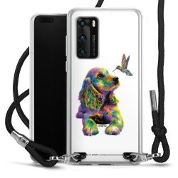 New Carry Case Transparent Stoff schwarz/silber