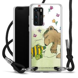 New Carry Case Transparent Stoff schwarz/silber