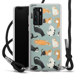 New Carry Case Transparent Stoff schwarz/silber