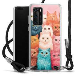 New Carry Case Transparent Stoff schwarz/silber