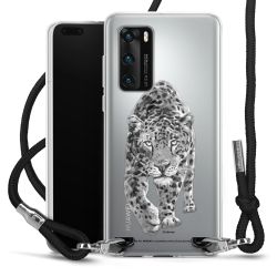 New Carry Case Transparent Stoff schwarz/silber