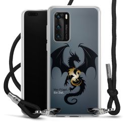 New Carry Case Transparent Stoff schwarz/silber