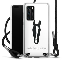 New Carry Case Transparent Stoff schwarz/silber