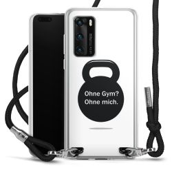 New Carry Case Transparent Stoff schwarz/silber