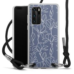 New Carry Case Transparent Stoff schwarz/silber