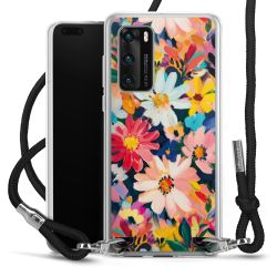 New Carry Case Transparent Stoff schwarz/silber