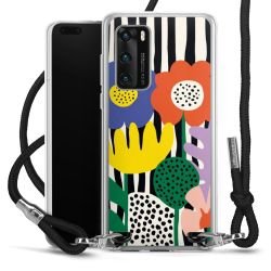 New Carry Case Transparent Stoff schwarz/silber