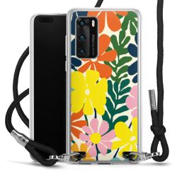 New Carry Case Transparent Stoff schwarz/silber