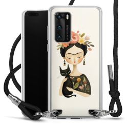 New Carry Case Transparent Stoff schwarz/silber