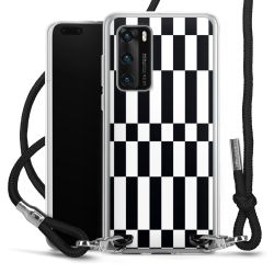 New Carry Case Transparent Stoff schwarz/silber