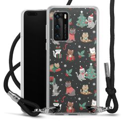 New Carry Case Transparent Stoff schwarz/silber