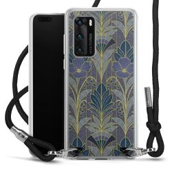 New Carry Case Transparent Stoff schwarz/silber