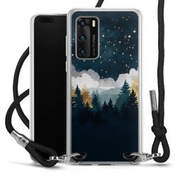 New Carry Case Transparent Stoff schwarz/silber