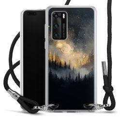 New Carry Case Transparent Stoff schwarz/silber