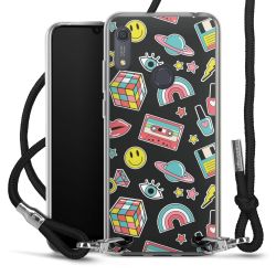 Carry Case Transparent Fabric black/silver