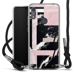 Carry Case Transparent Fabric black/silver