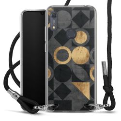 New Carry Case Transparent Stoff schwarz/silber