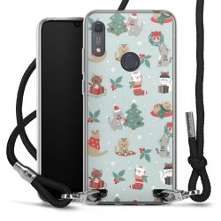 New Carry Case Transparent Stoff schwarz/silber