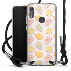 New Carry Case Transparent Stoff schwarz/silber