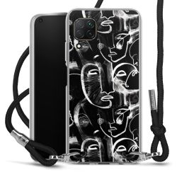 Carry Case Transparent Fabric black/silver