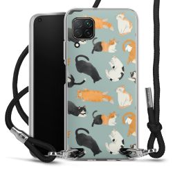 New Carry Case Transparent Stoff schwarz/silber