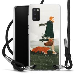 New Carry Case Transparent Stoff schwarz/silber