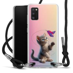 New Carry Case Transparent Stoff schwarz/silber