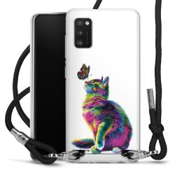 New Carry Case Transparent Stoff schwarz/silber