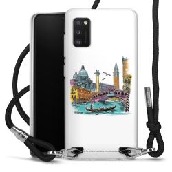 New Carry Case Transparent Stoff schwarz/silber